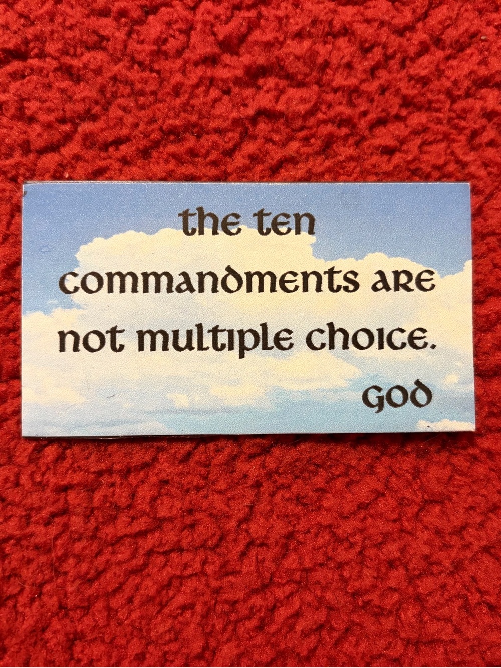 Messages from God magnet